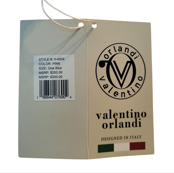 Valentino Pink Tote Bag with Matching Pouch, Gold Hardware & Finishes, NWT - Picture 2 of 4